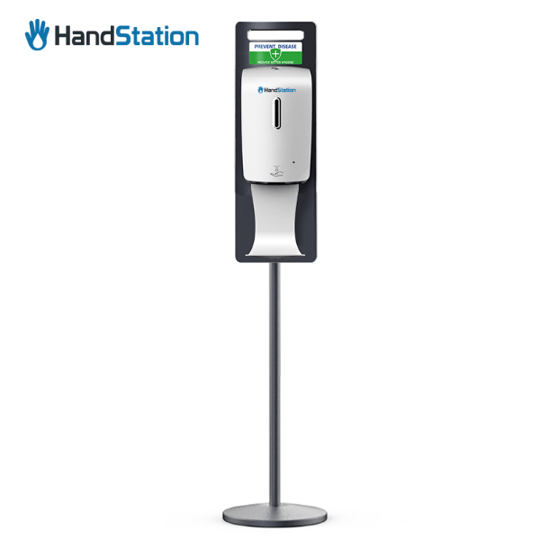 HandStation Elite Floor Standing Hand Sanitiser Gel Dispenser